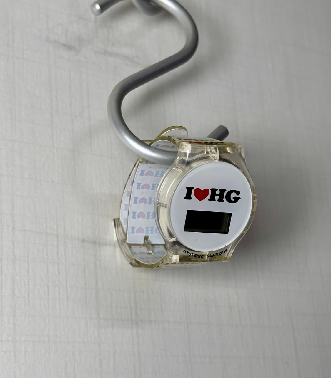 90s Hysteric glamour 히스테릭글래머 레터링 패턴 손목시계 상품이미지3