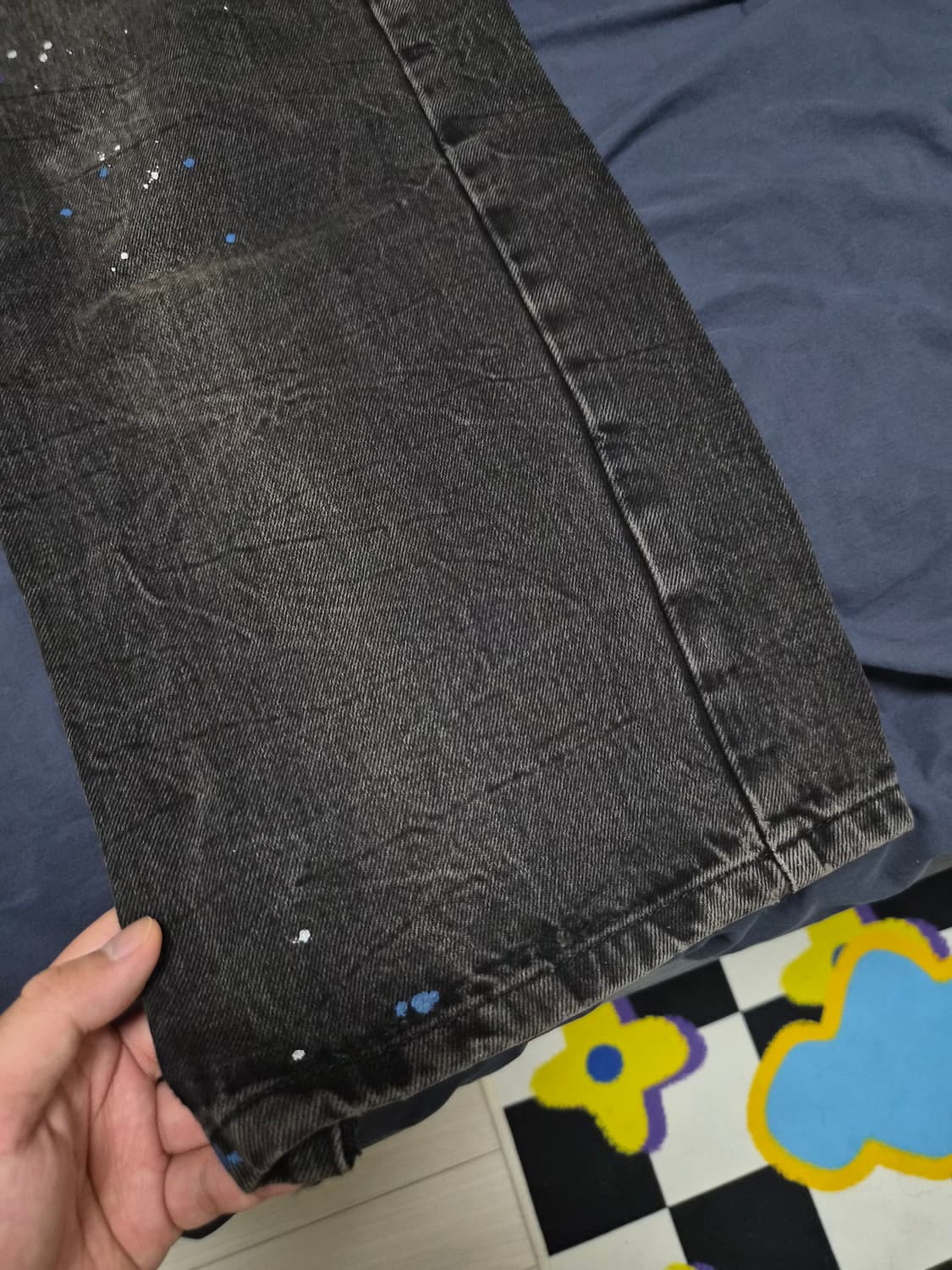 아더에러 자라 슬릿진 블랙진 흑청 데님 36 사이즈 상품이미지6