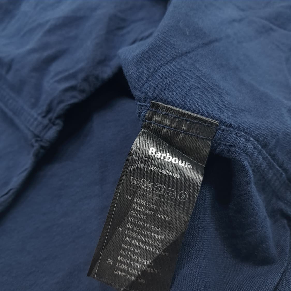 CN795 XL 바버 클래식 블랙 테일러드핏 긴팔 셔츠 남방 상품이미지6