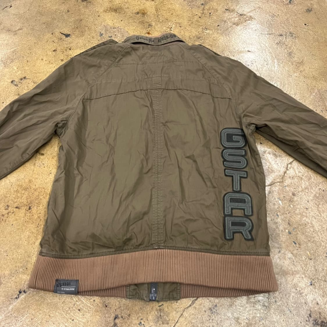 [정품/XL] G-STAR RAW 카키 봄버 점퍼 자켓 b10 상품이미지9