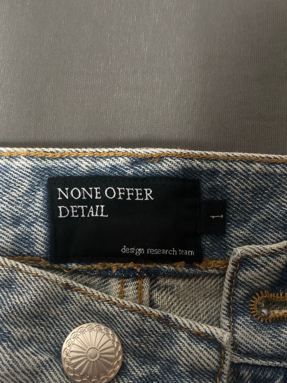 1) 노드 와이드 배기 데님 팬츠 라이트 블루 상품이미지7