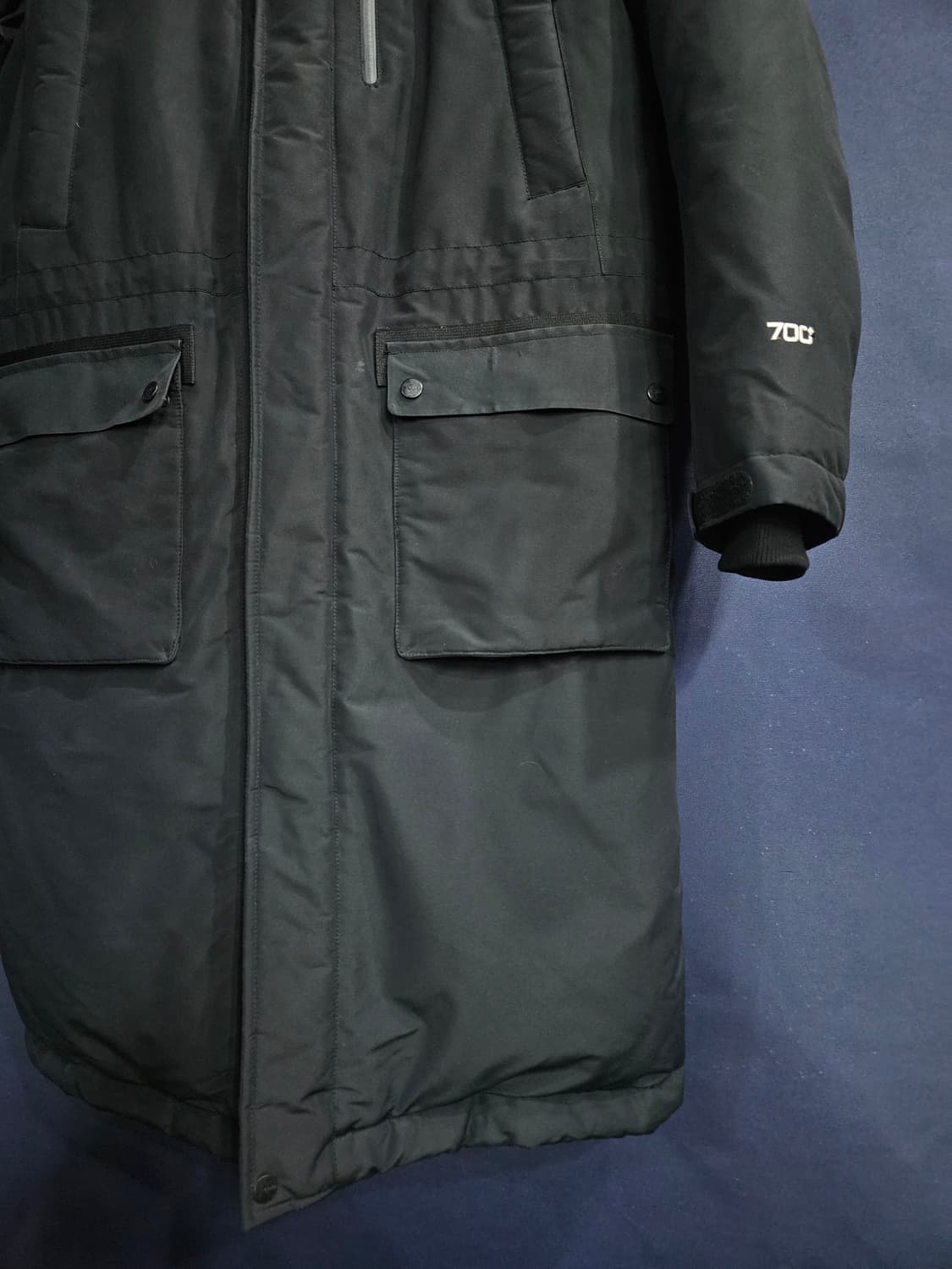 아이더 700필 블랙컬러 남성 100 덕다운 롱패딩  상품이미지6