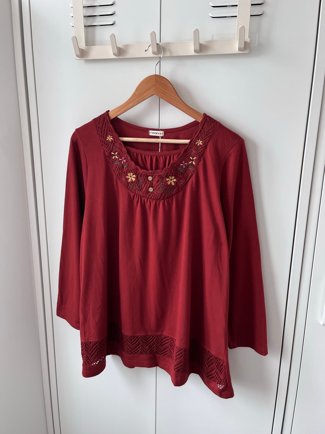 Noannu 하구미 꽃 자수 미니 원피스 상품이미지7