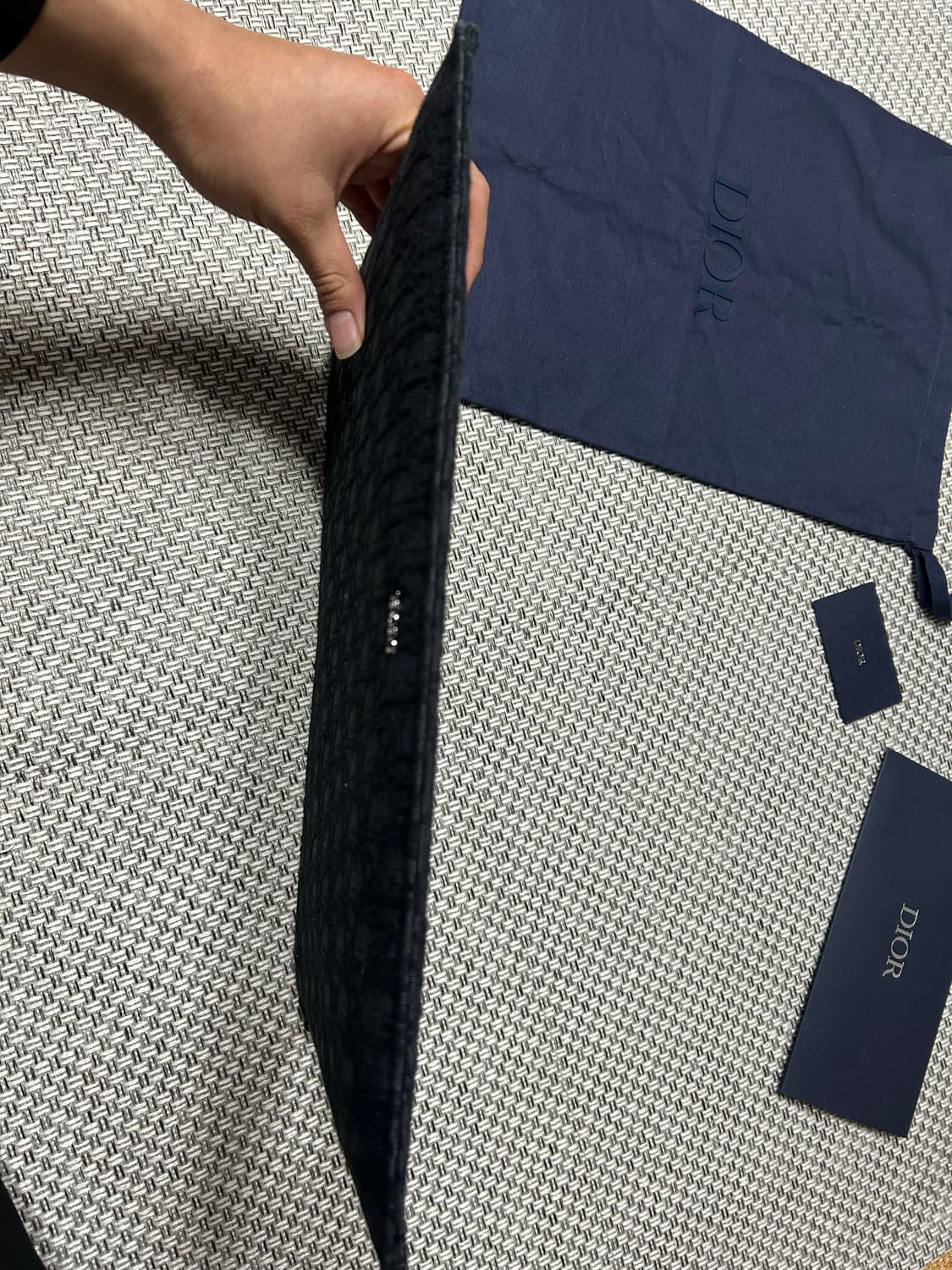 [공홈/새상품급] 디올 오블리크 자카드 파우치 클러치 A4 블랙 상품이미지6