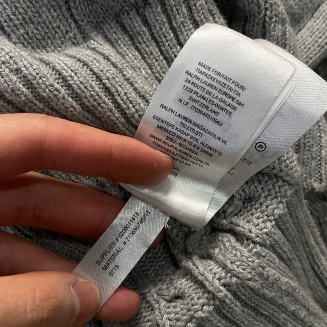 100 폴로 꽈배기 니트 상품이미지4