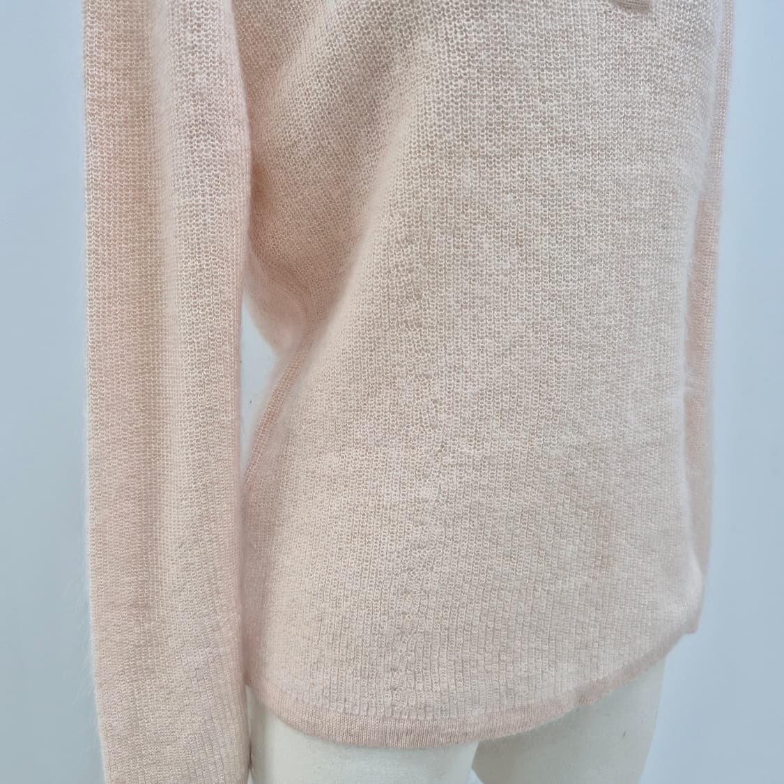 러블리핑크 비즈카라 울 실크 니트 상품이미지6