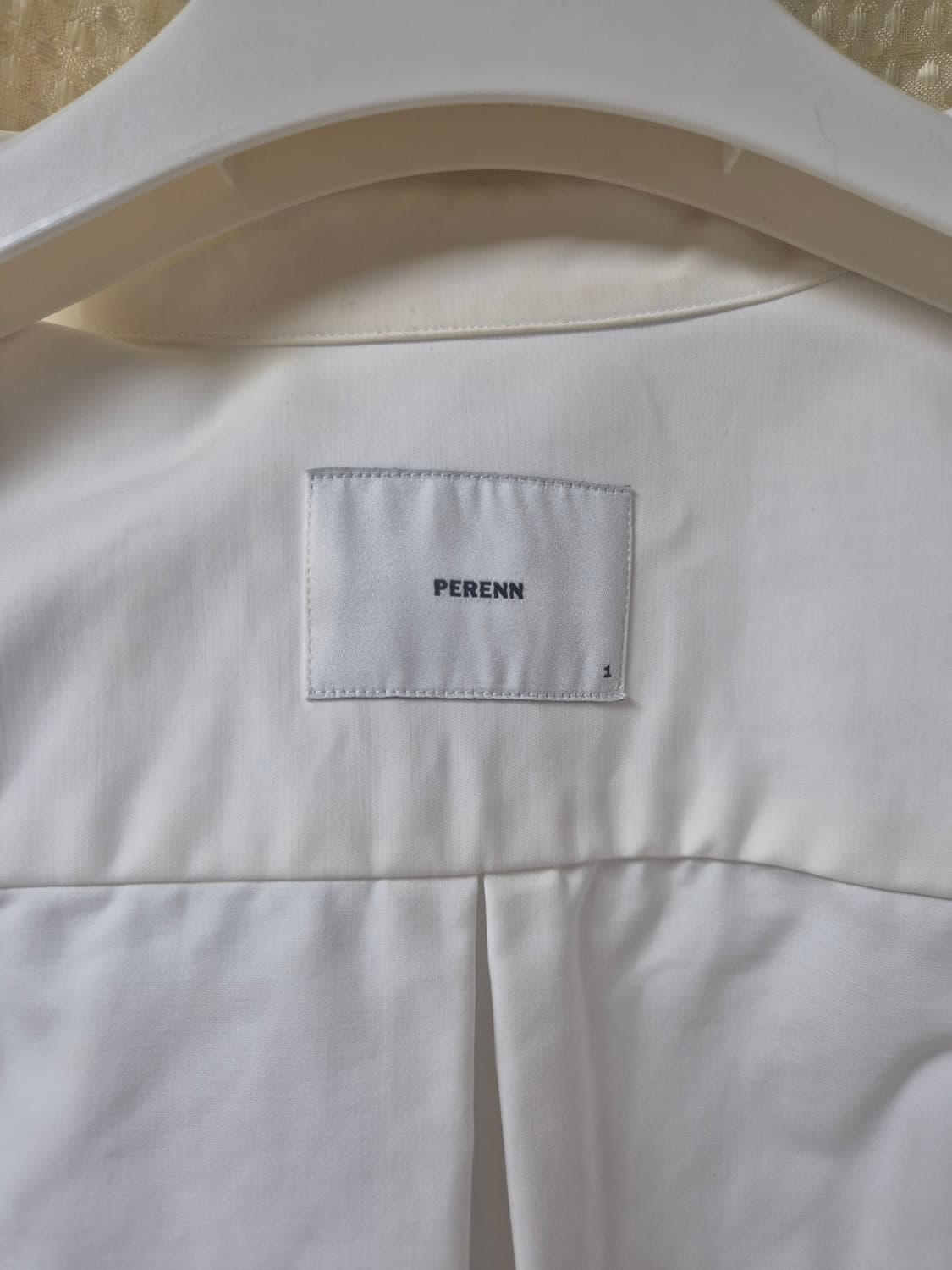 퍼렌 - 화이트 코튼 셔츠 1사이즈 상품이미지3