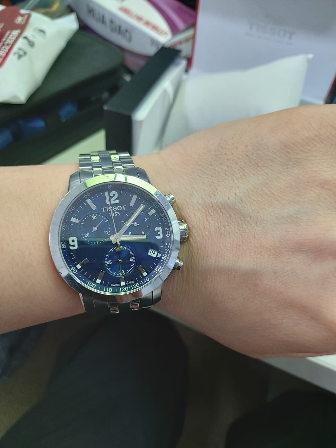 티쏘 메탈 시계 풀박스 판매 상품이미지5