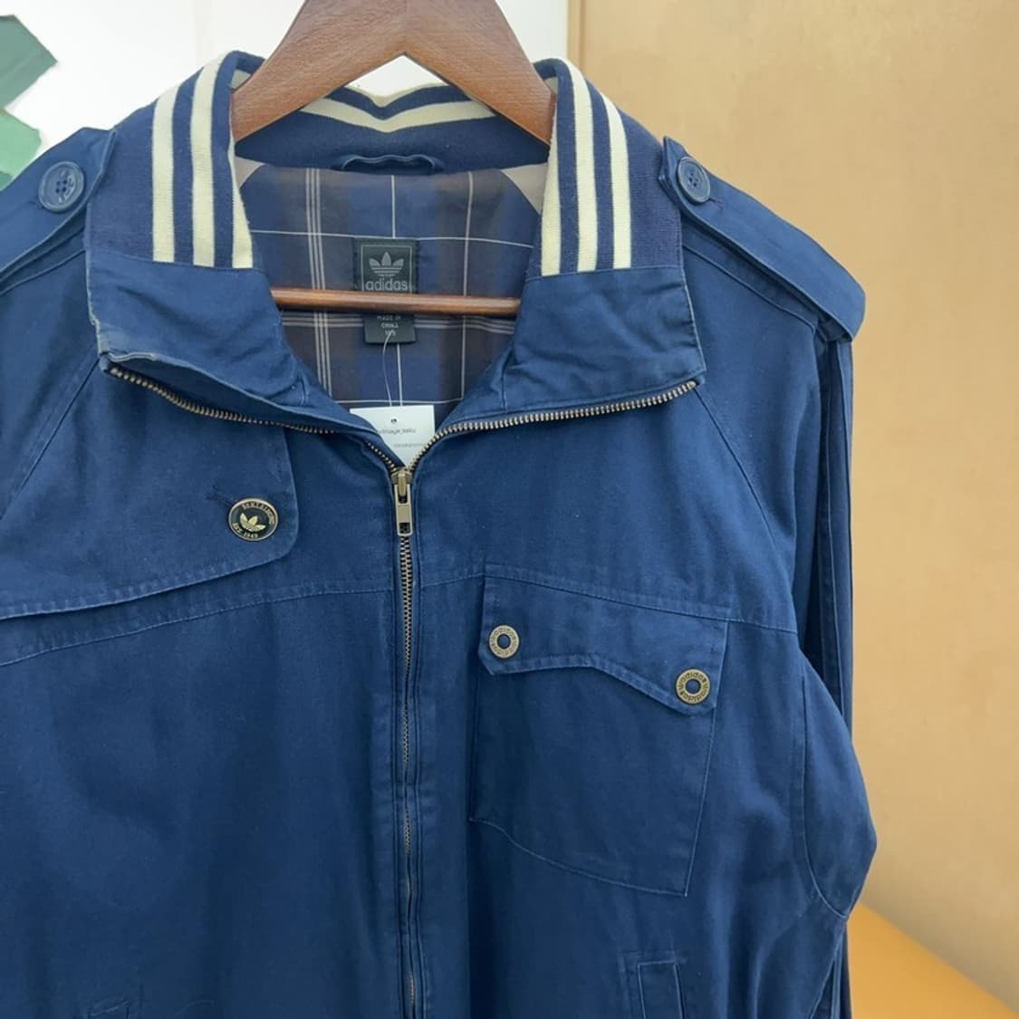 아디다스 흑탭 올드스쿨 프레피 블루종 자켓 105 C04944 상품이미지7