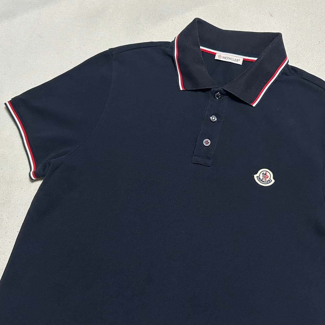 🫶🏻 몽클레어 Navy 카라 반팔티 🫶🏻 상품이미지2