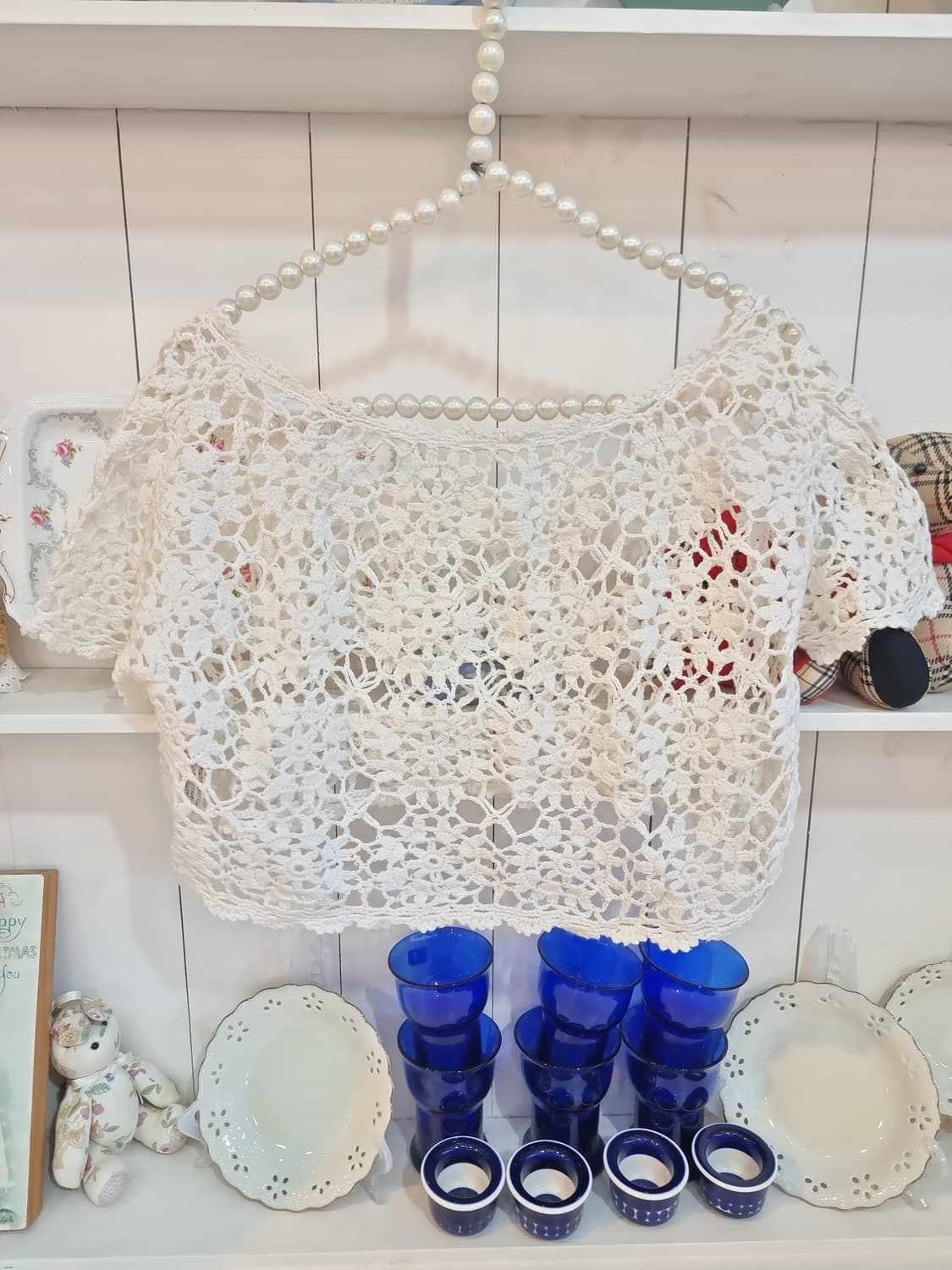 LIZ LISA(리즈리사) 화이트 크로셰 레이스 볼레로 상품이미지6