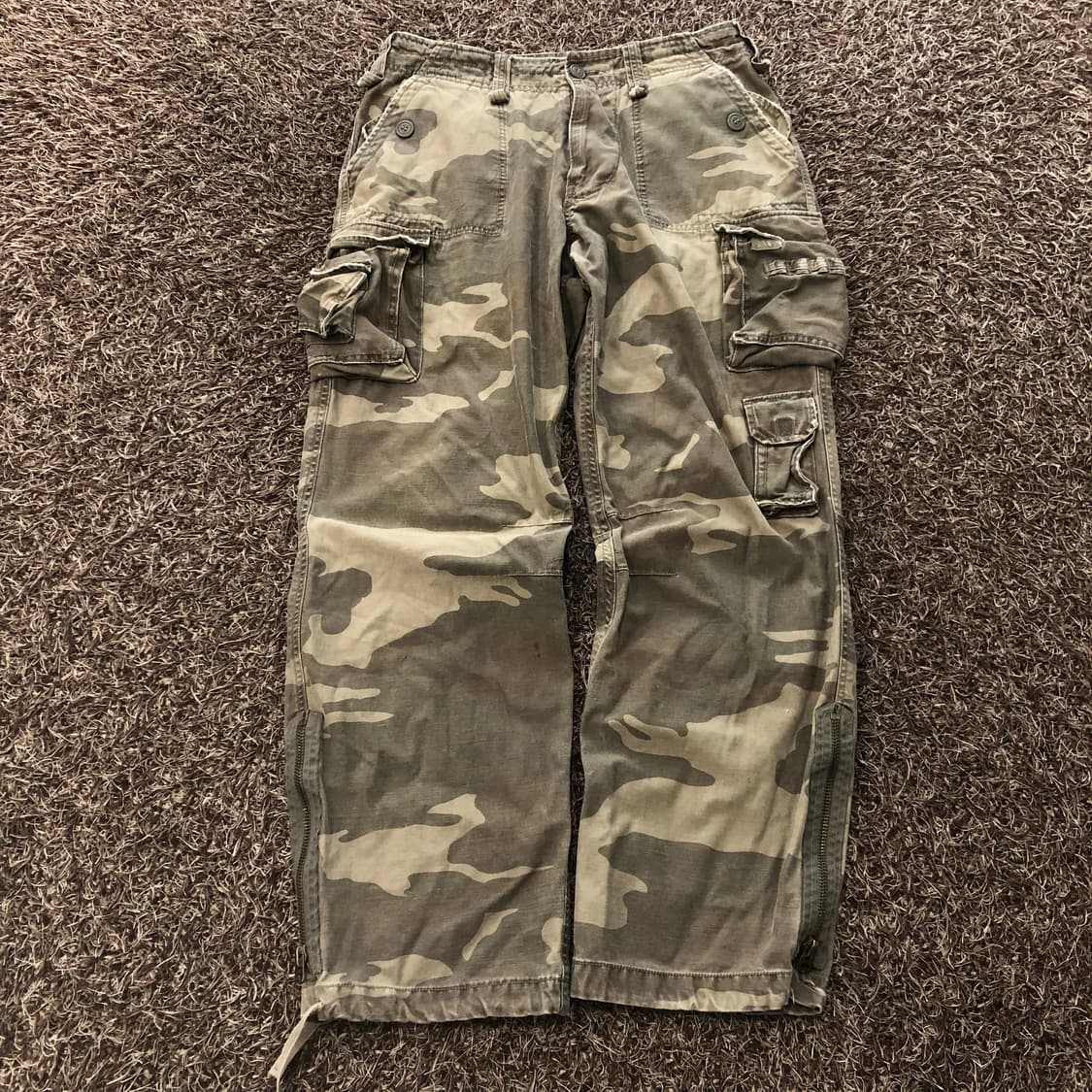빈티지 카모 밀리터리 카고 팬츠 상품이미지1