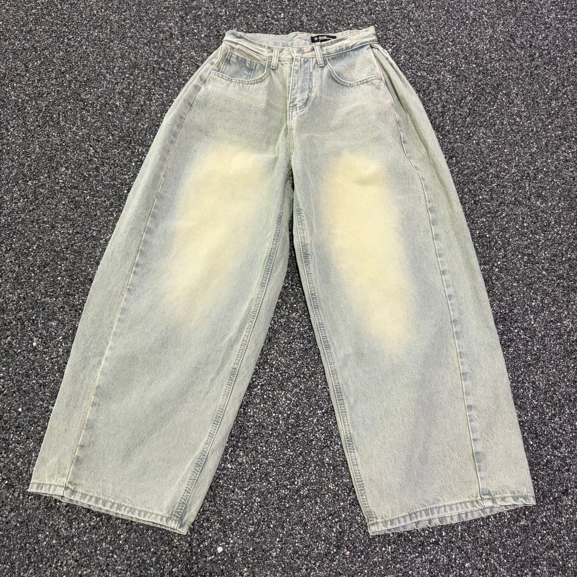 에스빈 진스 연청 와이드 데님 팬츠 B4097 상품이미지3