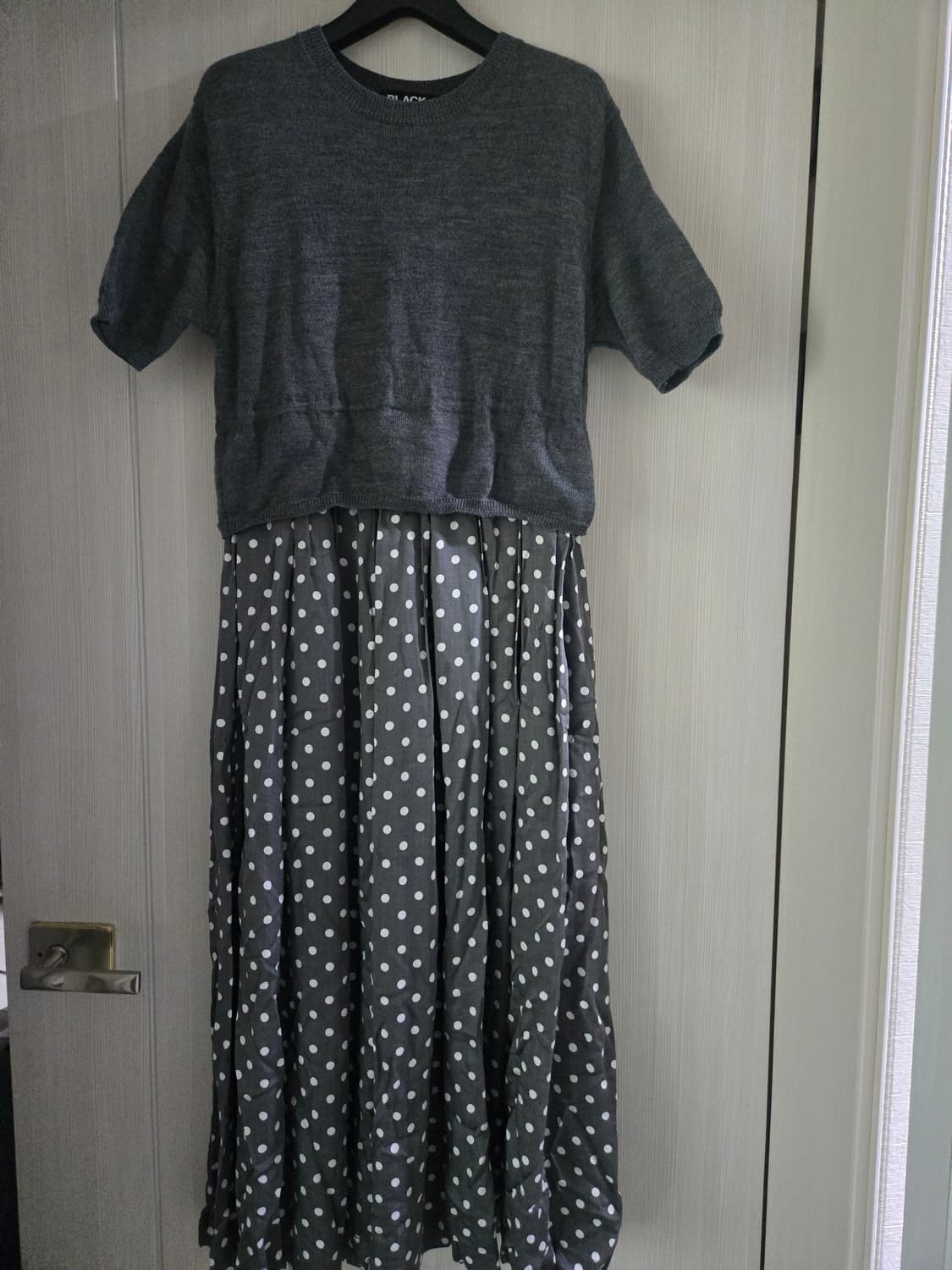 블랙 꼼데가르송 도킹 원피스 상품이미지2