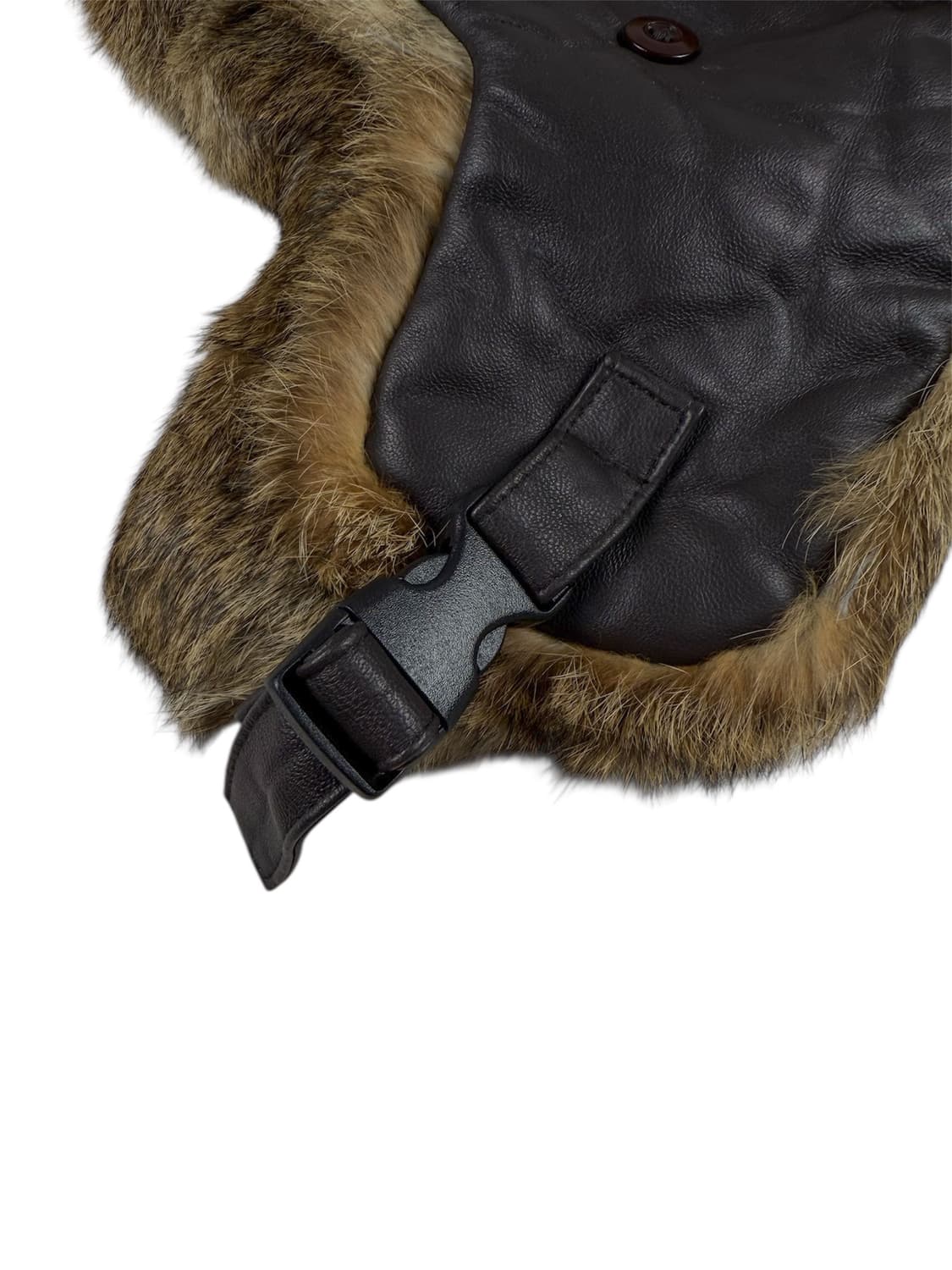 빈티지 레더 퍼 트루퍼햇 상품이미지4