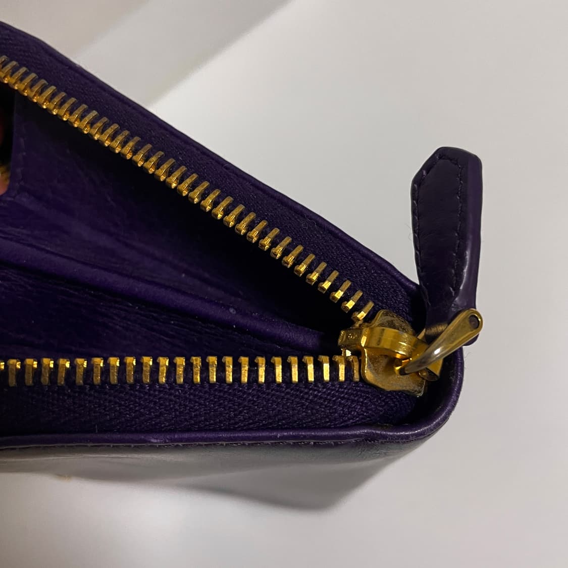 [정품/미사용] 프라다 빈티지 장지갑 퍼플 보라색 가지색 상품이미지6