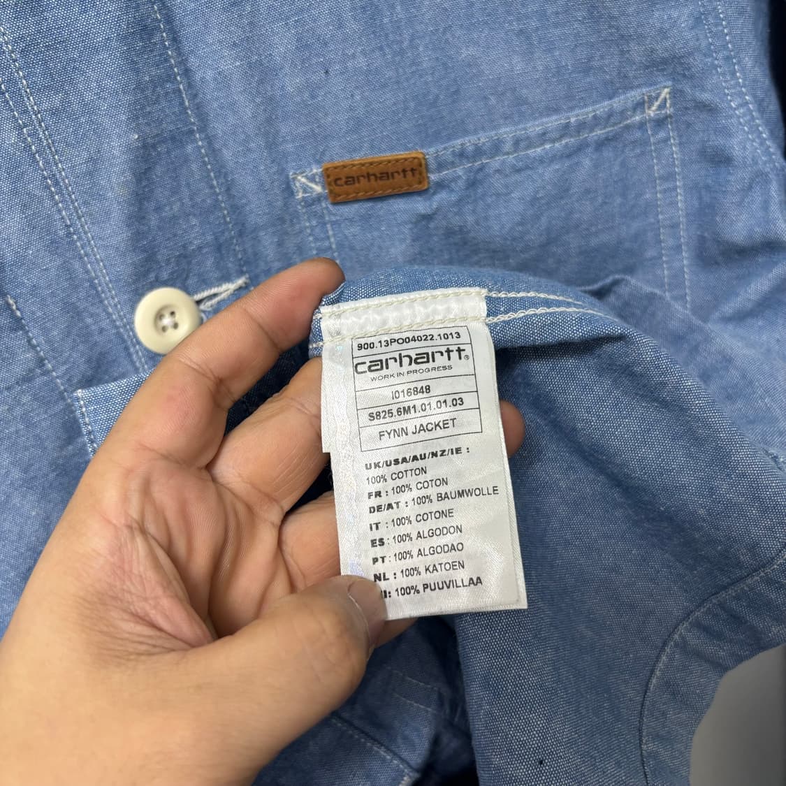 칼하트 연청 데님 자켓 상품이미지5