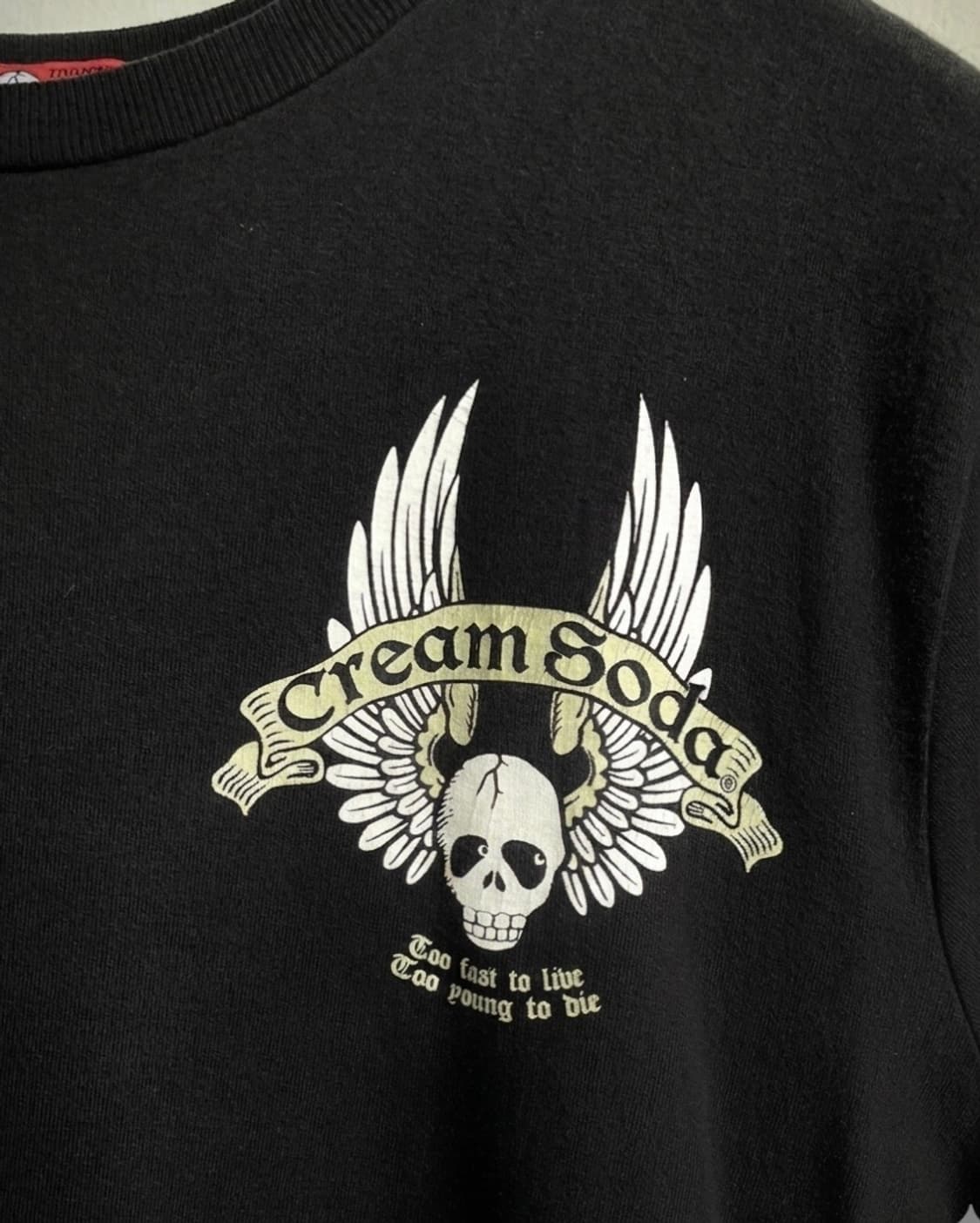 CREAM SODA Vintage Wings Skull T-Shirt 상품이미지4
