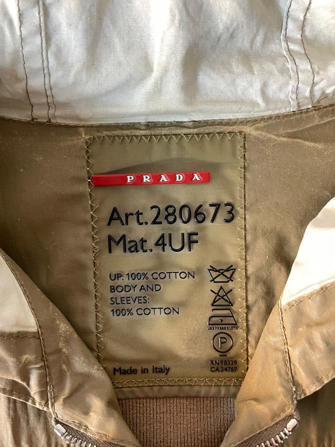 프라다 스포츠 후드 니트 자켓  상품이미지8