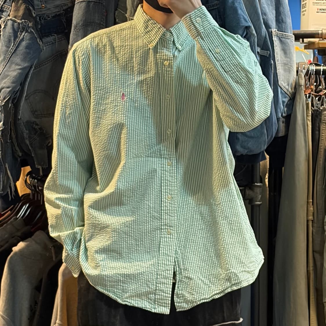 [No.9]Polo 폴로 스트라이프 긴팔셔츠 상품이미지3