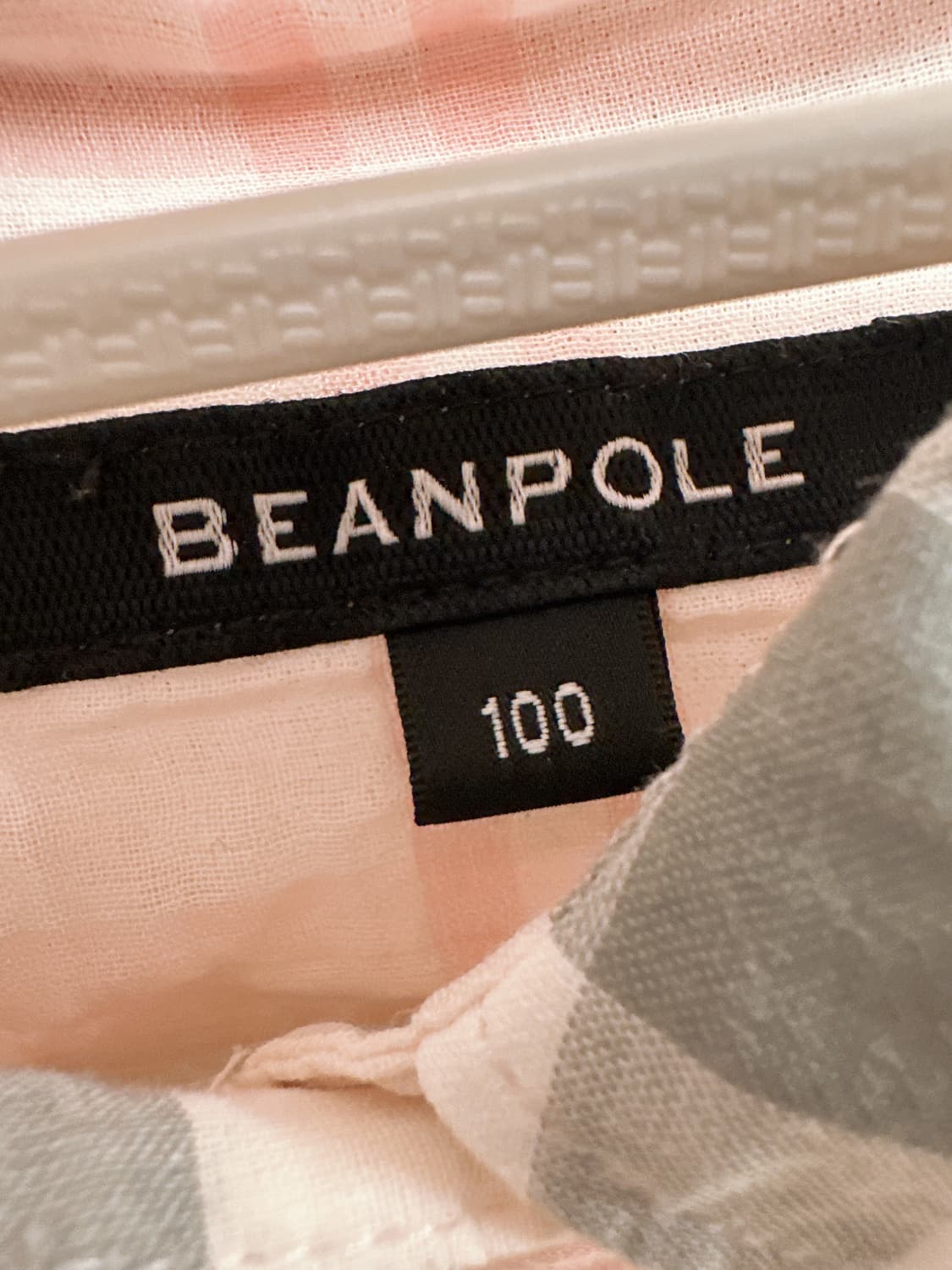 빈폴레이디스 핑크 빅체크 기본 셔츠(100)   상품이미지5