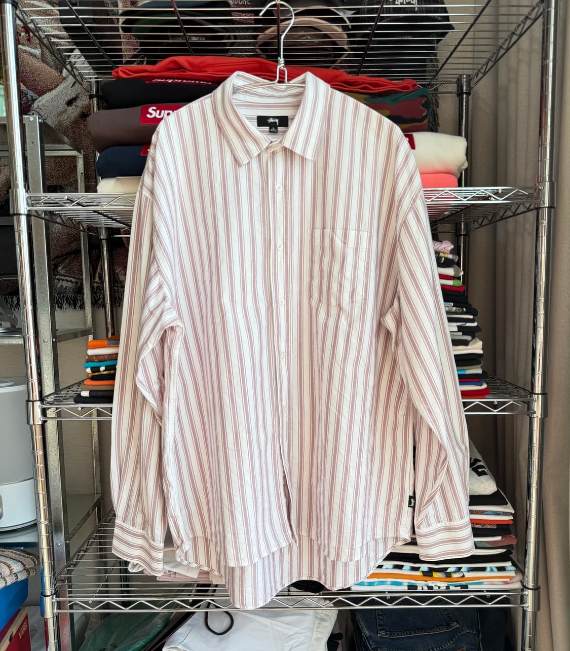 스투시 스트라이프 셔츠 상품이미지2