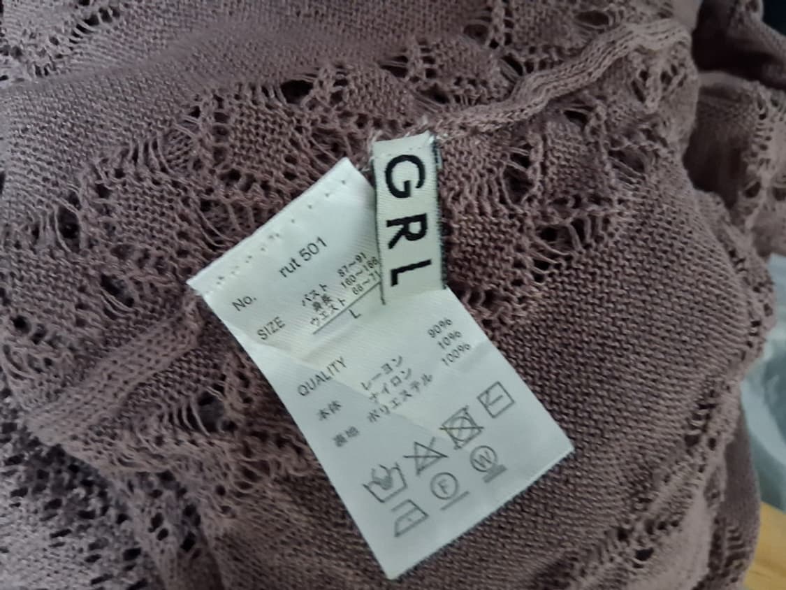 일본빈티지수입grl 백오픈 트임 오프숄더 롱원피스 니트롱원피스 55 66 상품이미지7