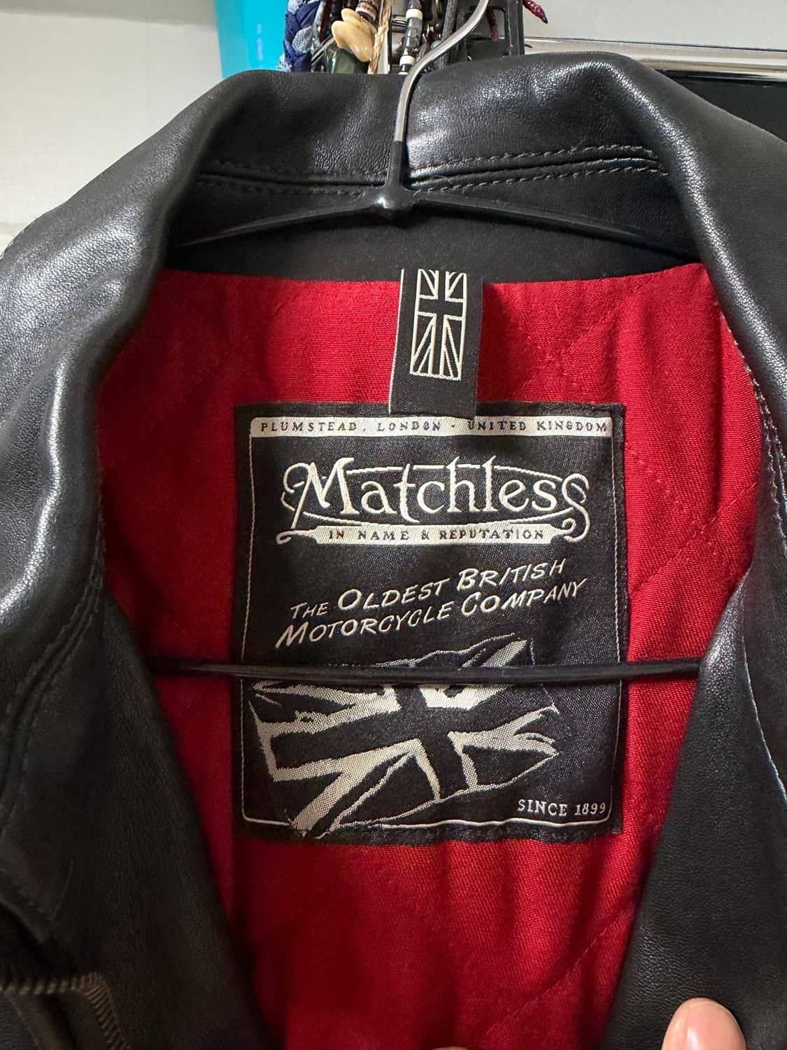 Vintage Matchlesslondon Leather jacket L 상품이미지3