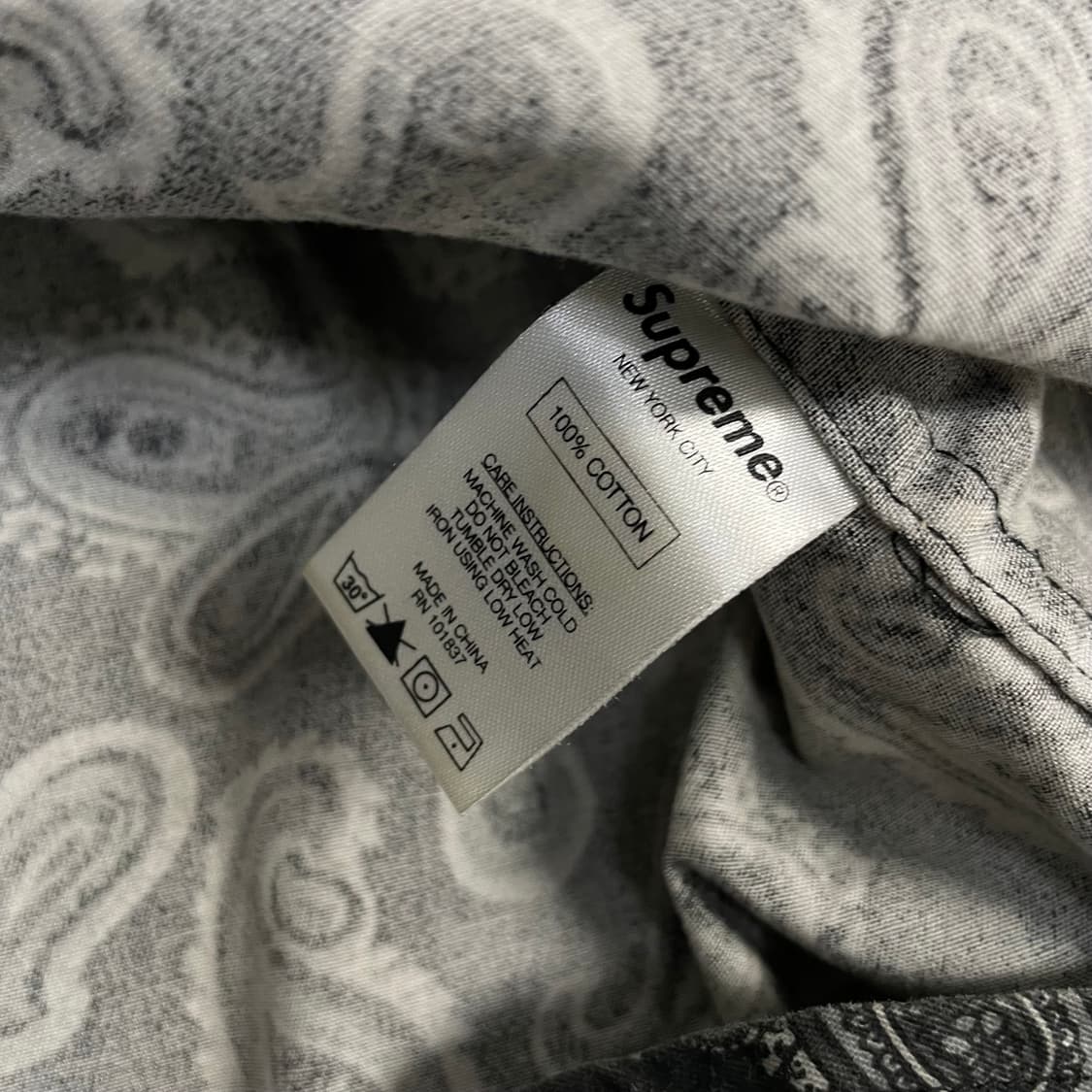 슈프림 Supreme 21fw 페이즐리 반다나 셔츠 상품이미지5