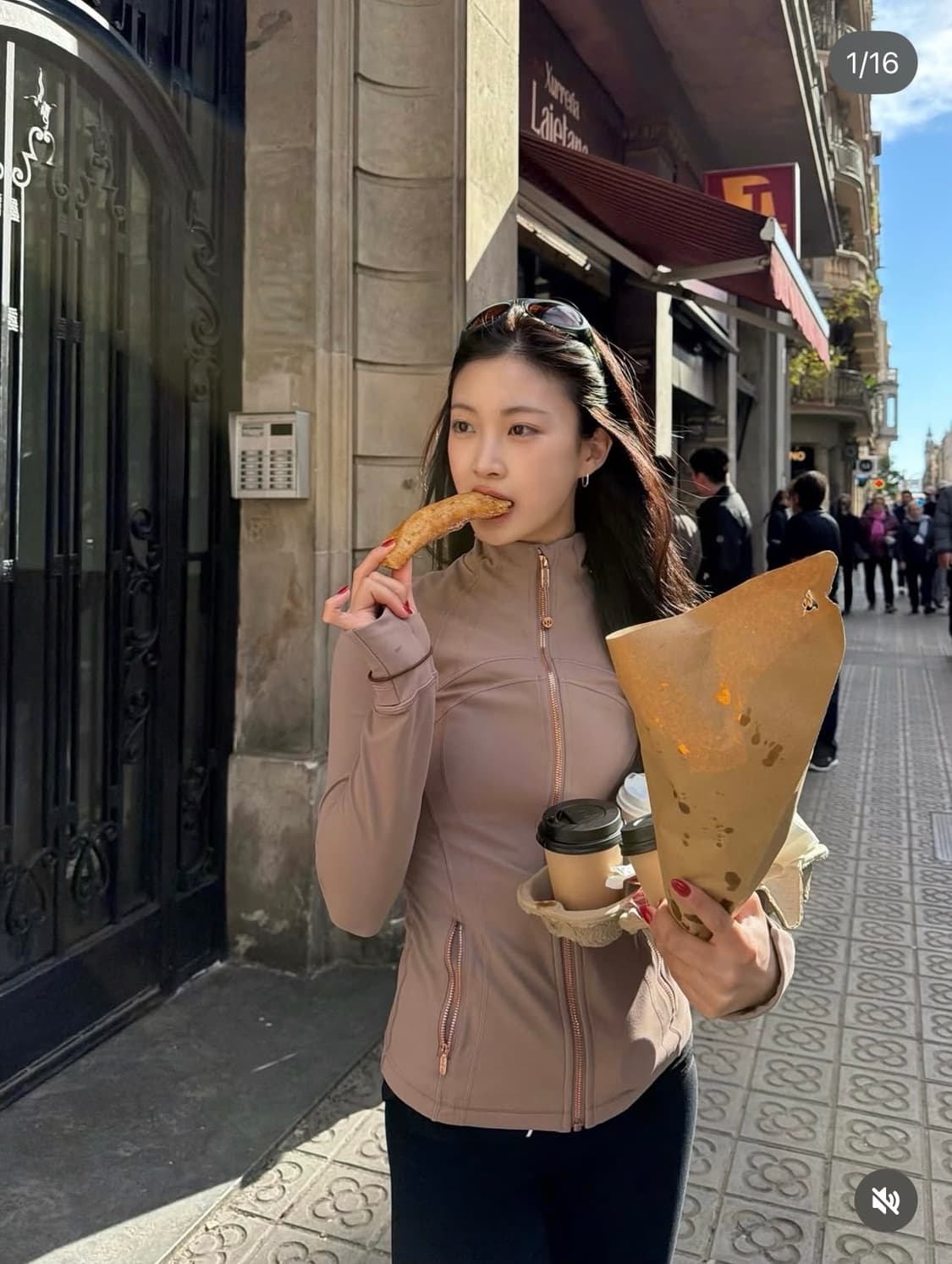 디파인 크롭 재킷 리브드 Nulu 희귀 핑크 매물 상품이미지3