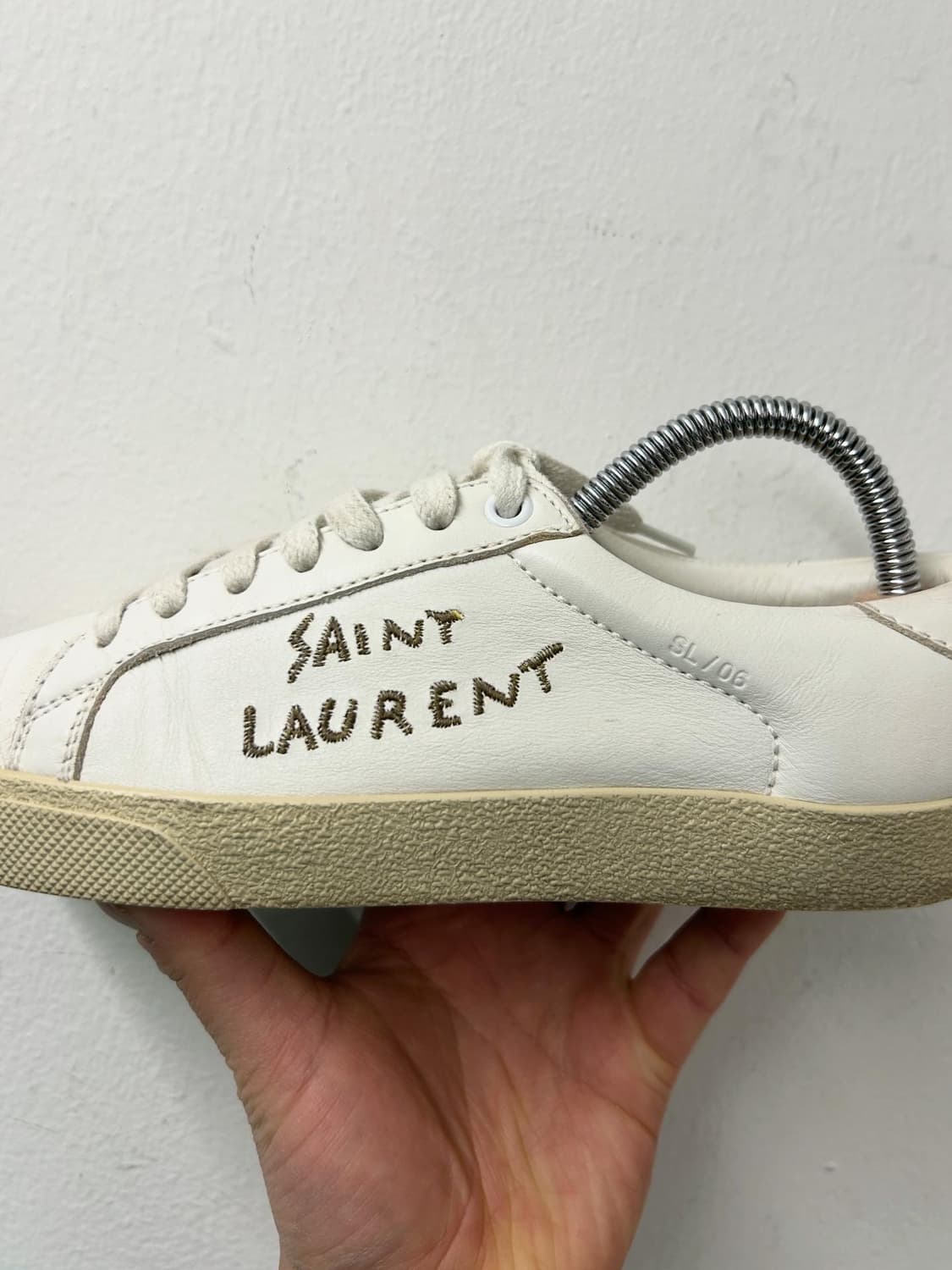 생로랑 SL/06 스니커즈 화이트 225 상품이미지2