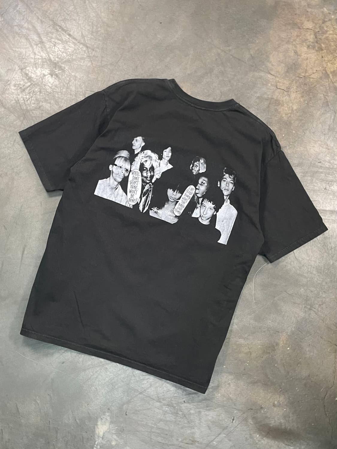 스투시 X 마틴 로즈 콜라주 피그먼트 다이드 반팔 티셔츠 상품이미지2