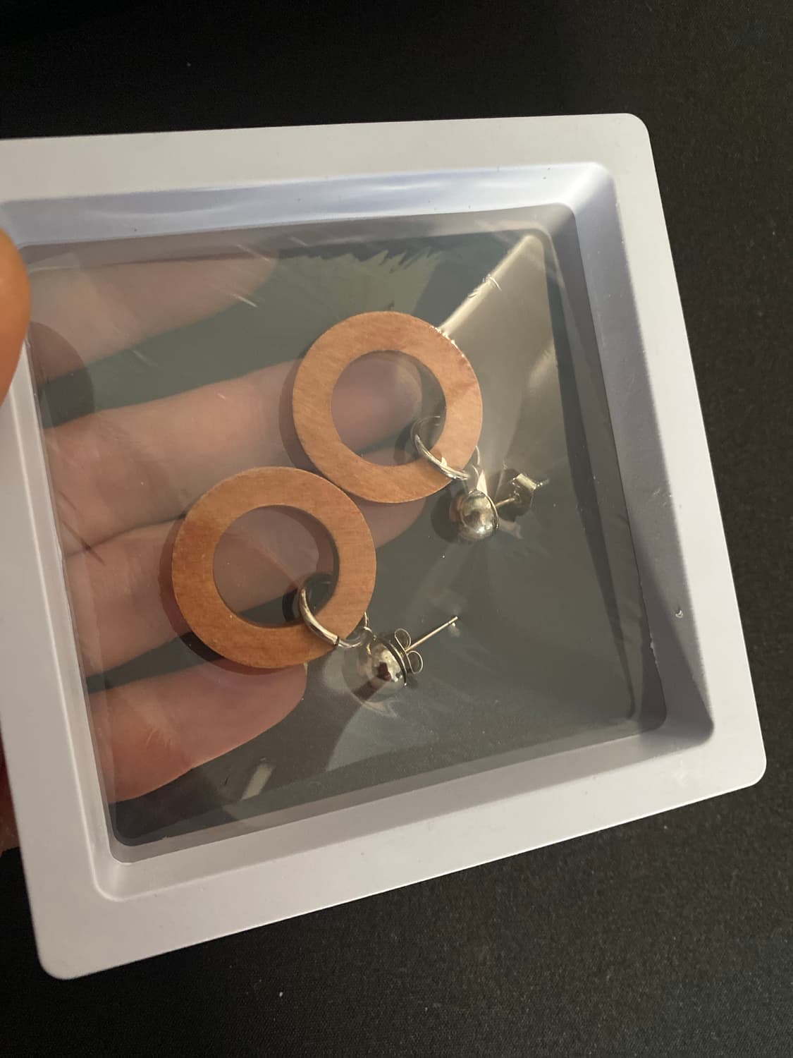 우드 링 귀걸이 상품이미지5