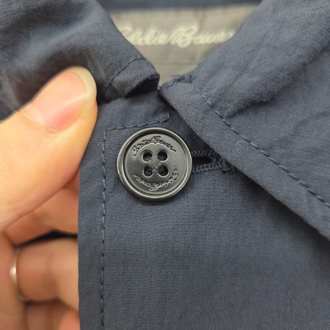 에디바우어 네이비 포켓 셔츠 남방 남L 상품이미지3