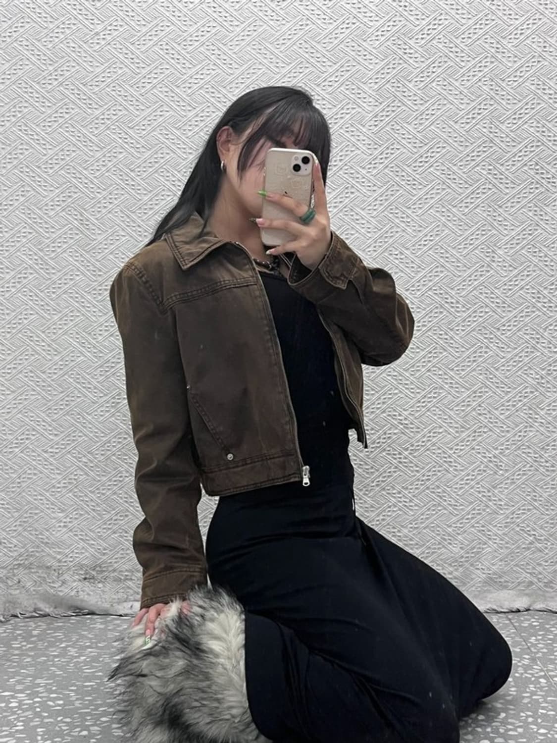 자라 왁스드 워시드 워싱 모던시크 빈티지 자켓 M C08941 상품이미지2