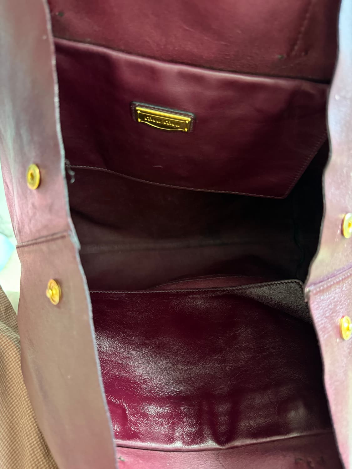 [정품] 미우미우 버건디 숄더백  상품이미지7