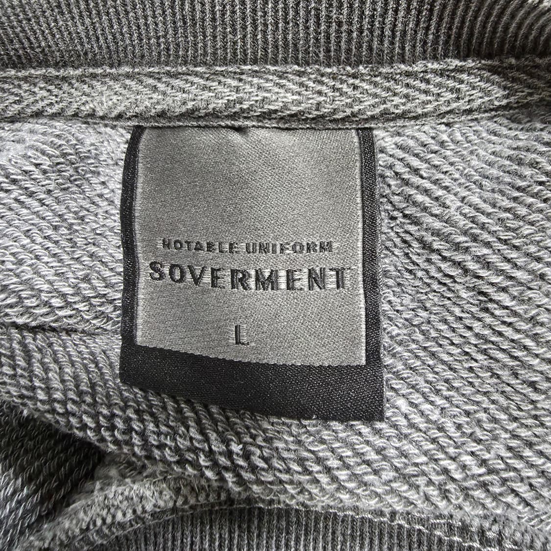 (L)소버먼트 980G 피그먼트 맨투맨 상품이미지5