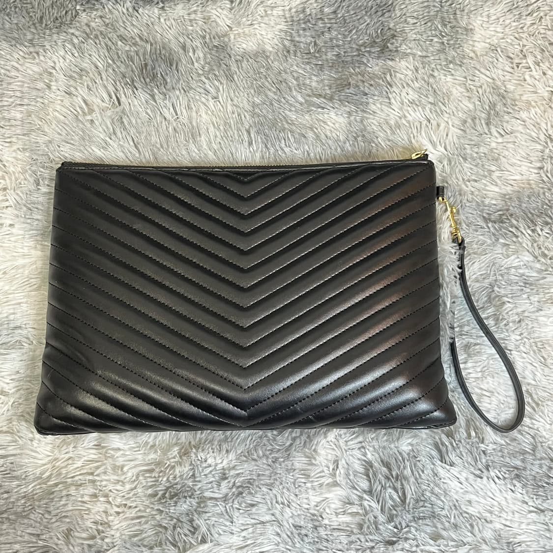 입생로랑 금장 클러치 L사이즈 상품이미지2