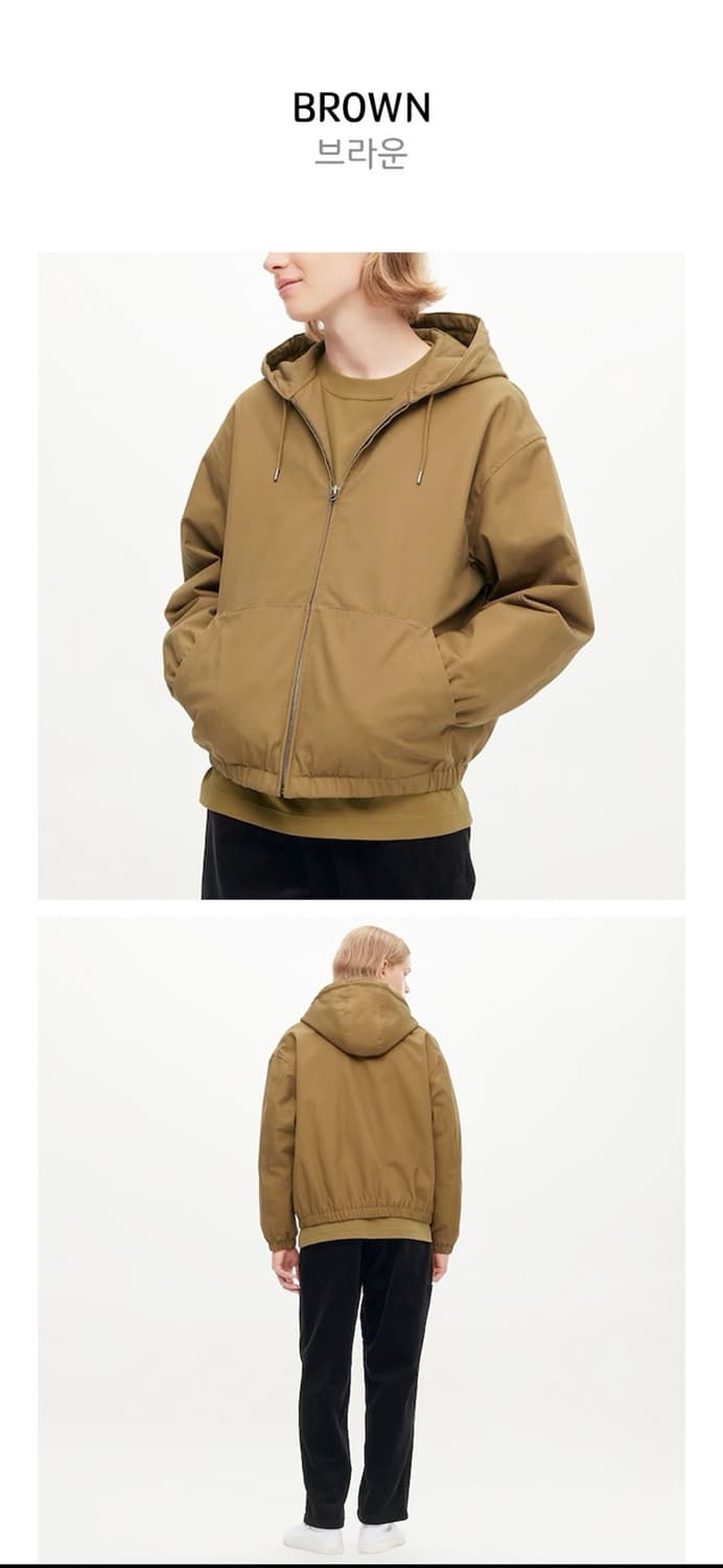 유니클로U 후드집업블루종 XXL 칼하트느낌 상품이미지4