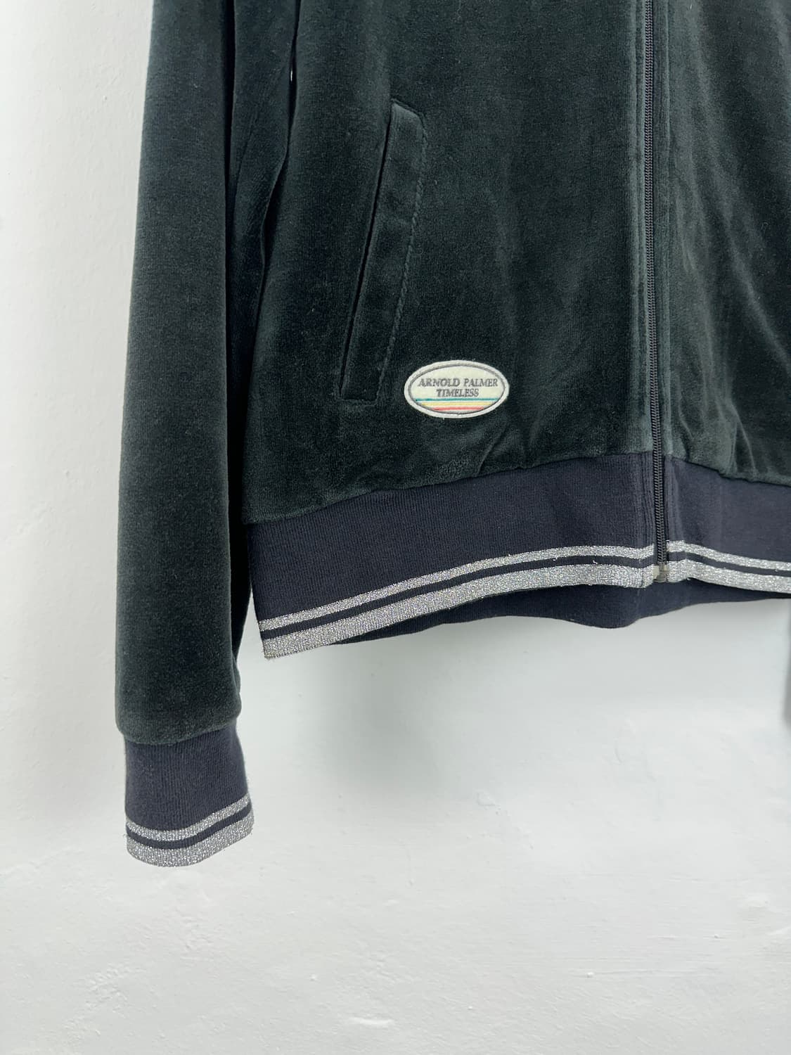 Arnold Palmer Velour Patch Hoodie Zip-Up 상품이미지3