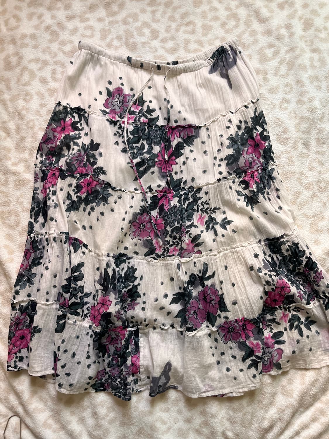 Flower pattern skirt 상품이미지1