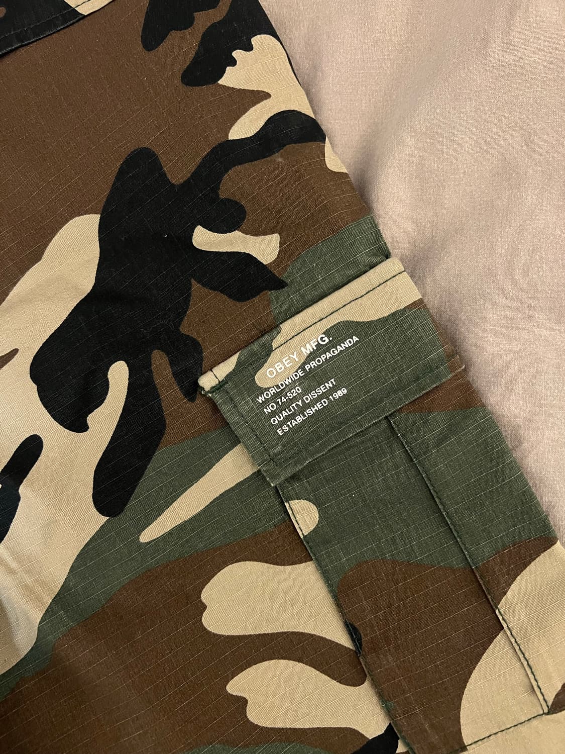 오베이 obey 카모 카고바지 28 상품이미지5
