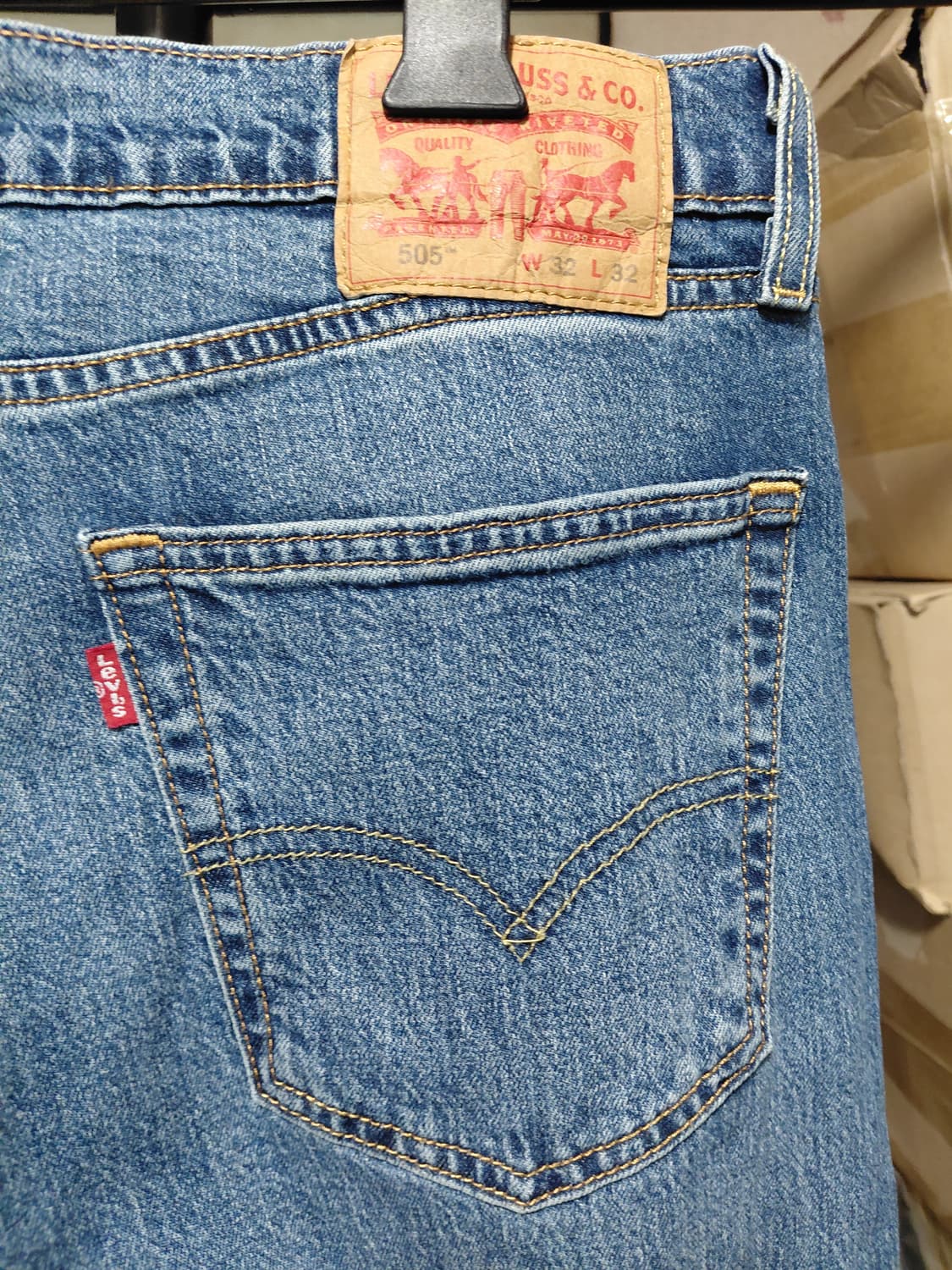 [리바이스505]레귤러핏 데님 청바지 32사이즈  상품이미지3