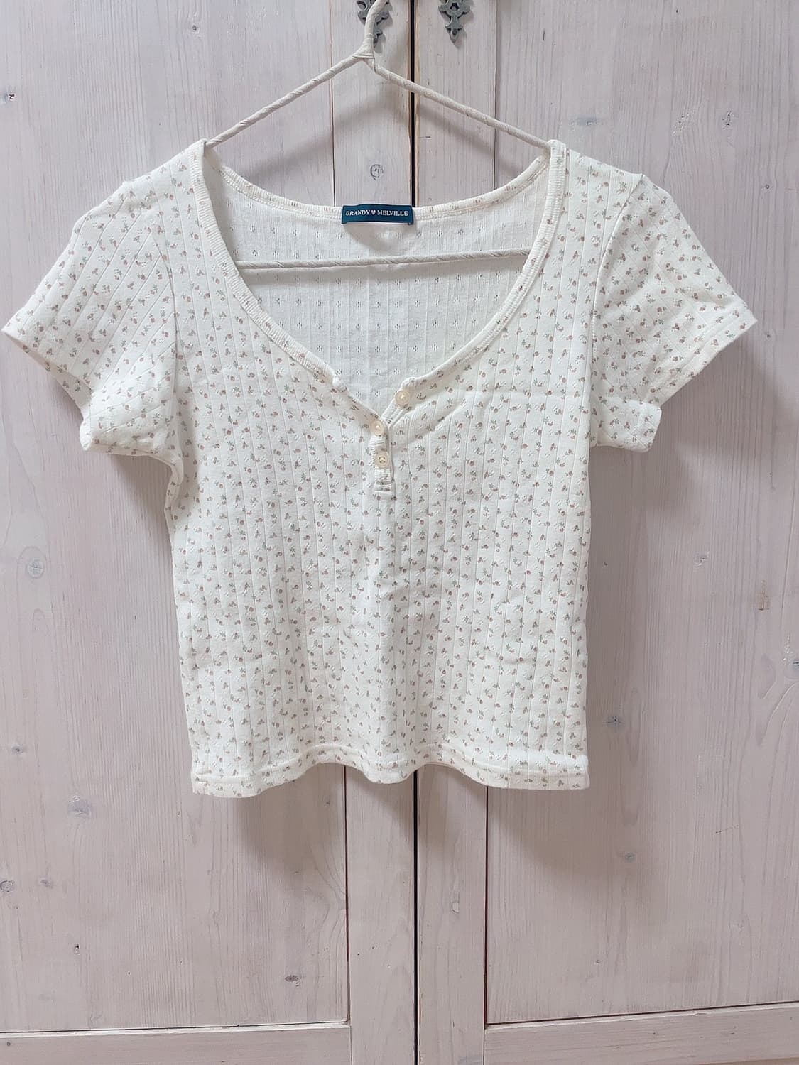 브랜디멜빌 플로럴 반팔 젤리 탑 상품이미지4