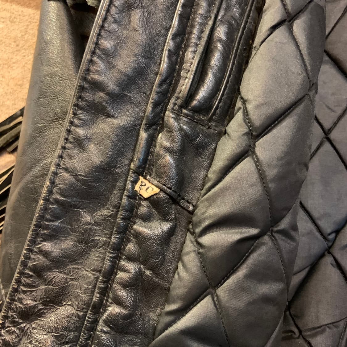 USA 90s Branded 프린지 숏 싱글라이더 자켓 M 소가죽 상품이미지8