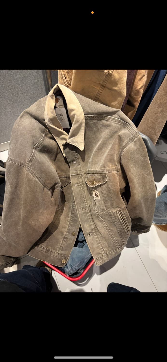 90s Carhartt Trucker Jacket Brown 상품이미지1