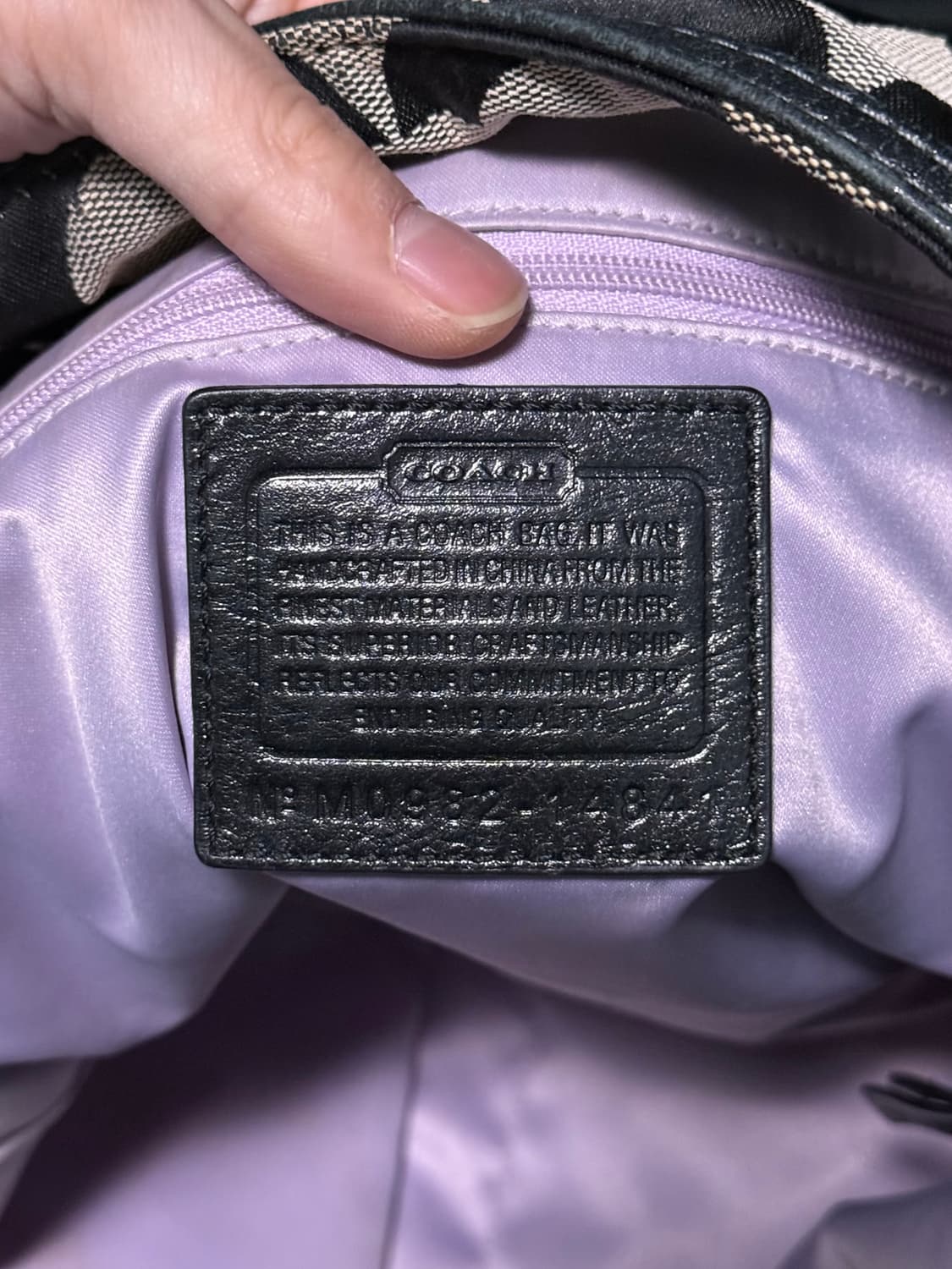 코치 블랙 캔버스 가죽 쇼퍼백 숄더백 토드백 가방 빈티지 명품 웨스턴 상품이미지7