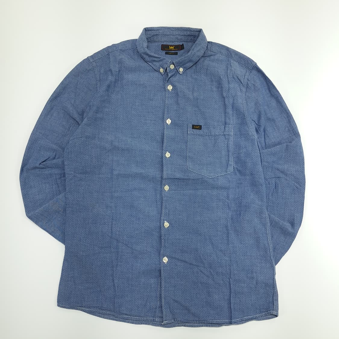 CN680 L LEE 리 블루 도트 슬림핏 긴팔 셔츠 남방 상품이미지1