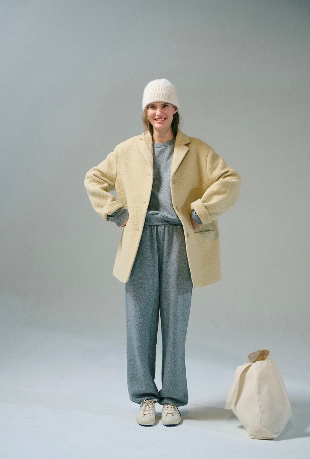 레터 letter 테디 코트 상품이미지1