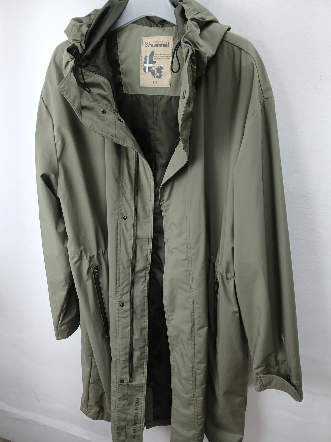 Hummel 후드 웨더 올리브기능성 코트 100 L 새제품급 상품이미지6